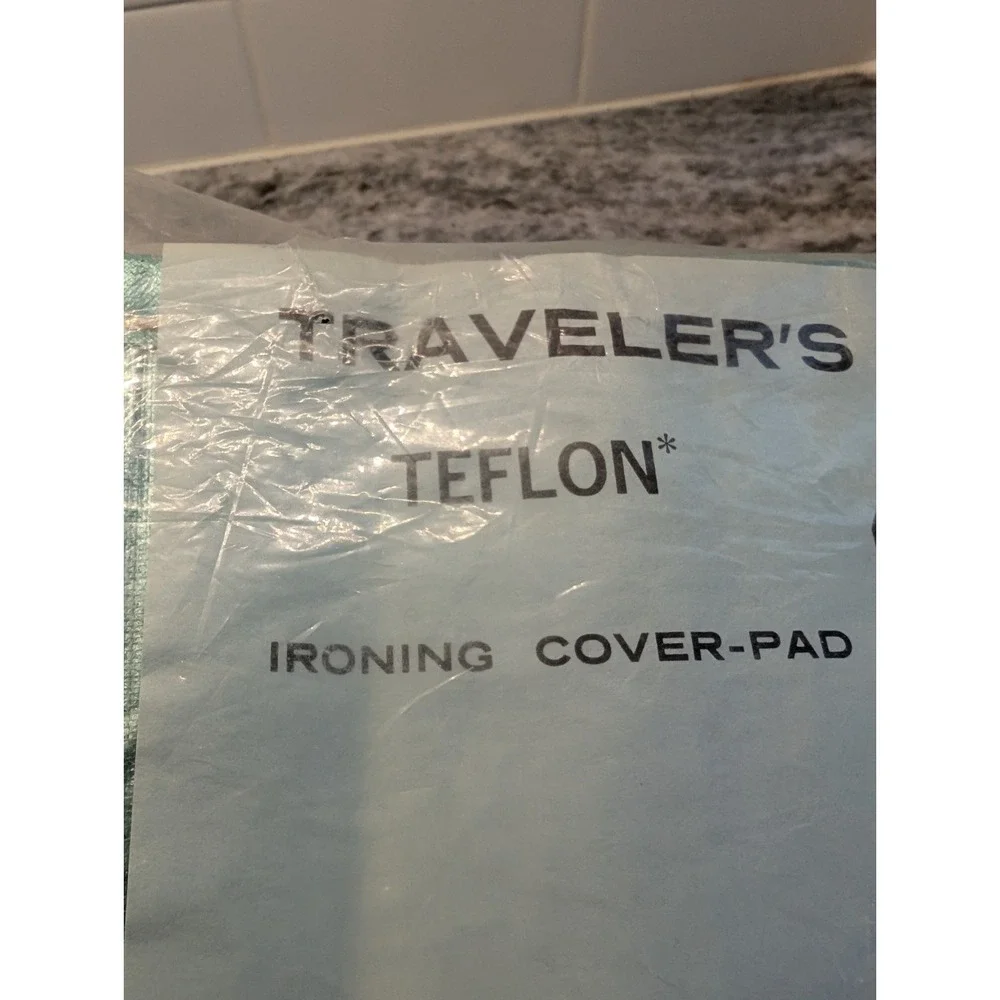 Vintage Traveler's Teflon‎ Ironing Cover-Pad Mint Metallic Gustin Kramer Co